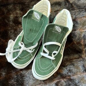 Vans Forest Green Suede Sneakers